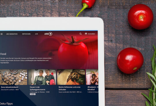 ARD Mediathek startet neue Themenwelt "Food"