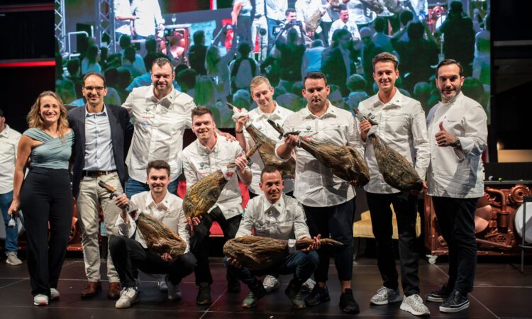 "Koch des Jahres"-Finalisten mit Jamón Ibérico-Schinken