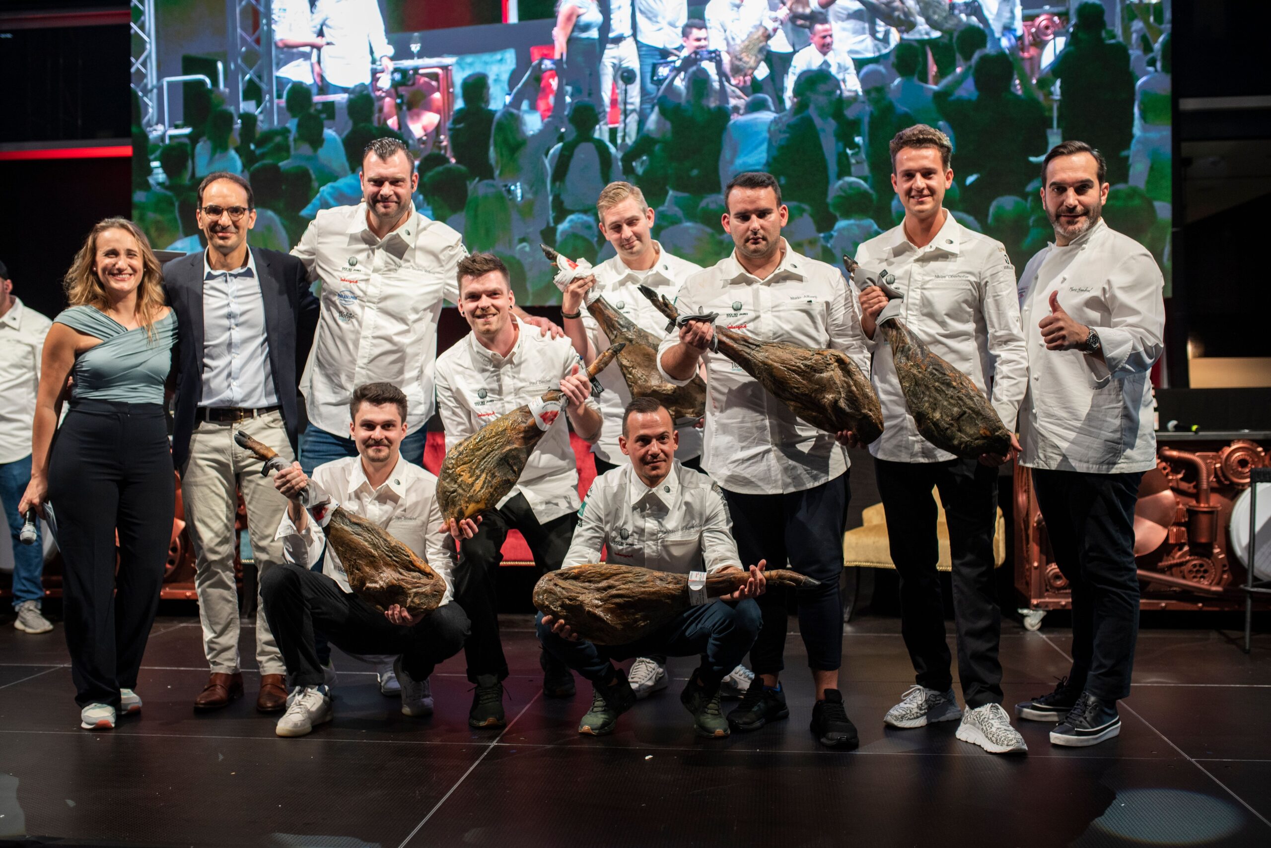 "Koch des Jahres"-Finalisten mit Jamón Ibérico-Schinken